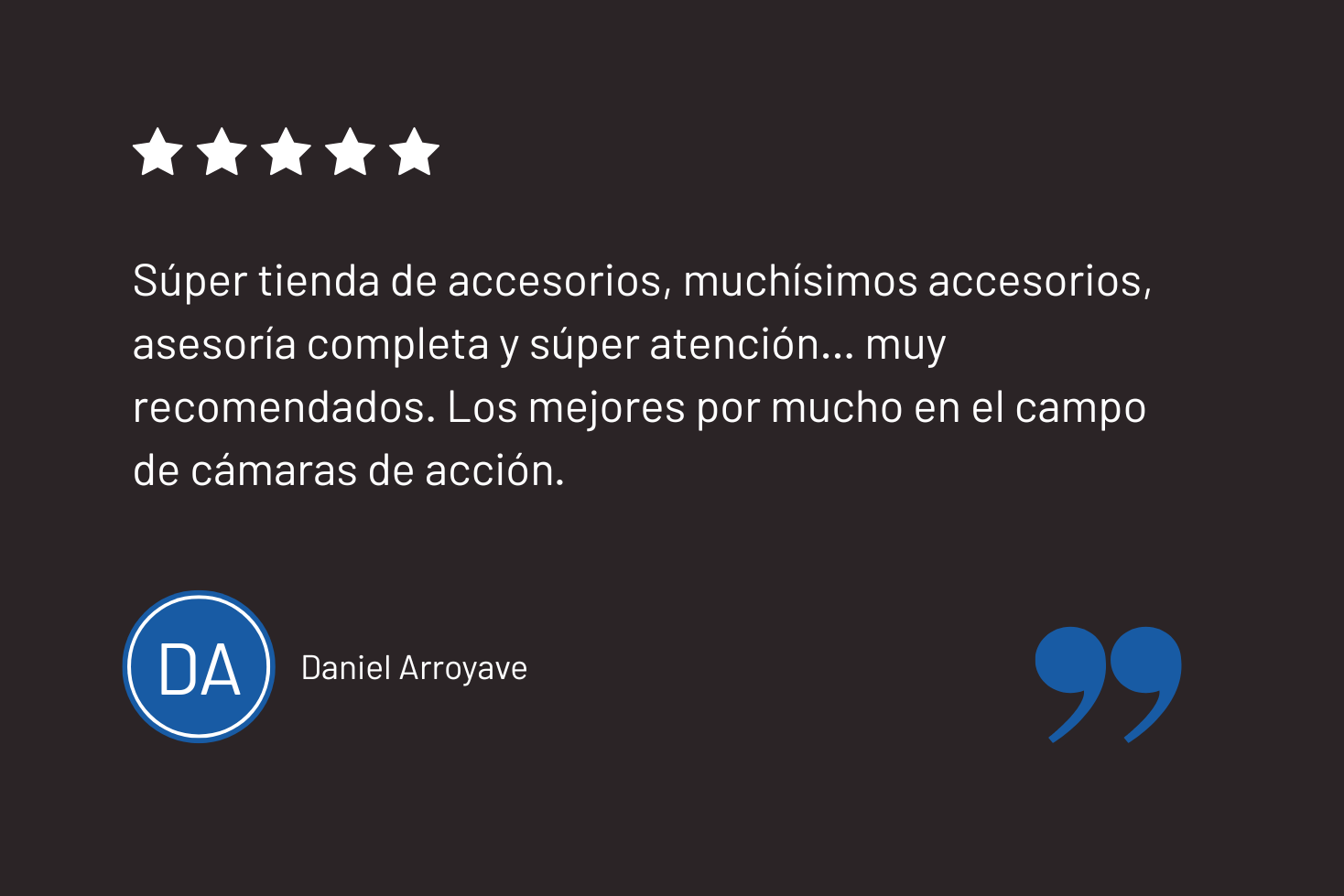 Google Customer Review on the website of 'The House Technology', specialists in action cameras and accessories for GoPro and Insta360.