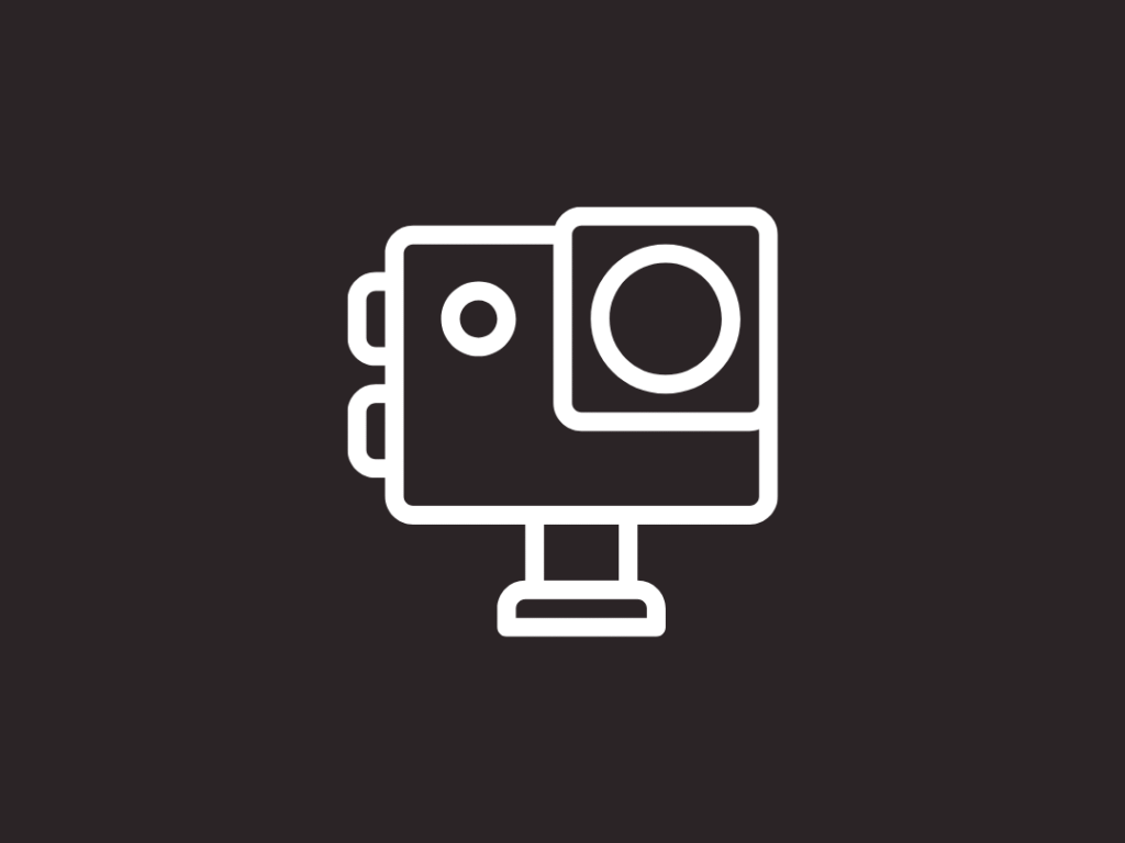 Action Camera Icon used on the website of 'The House Technology', specialists in action cameras and accessories for GoPro and Insta360.