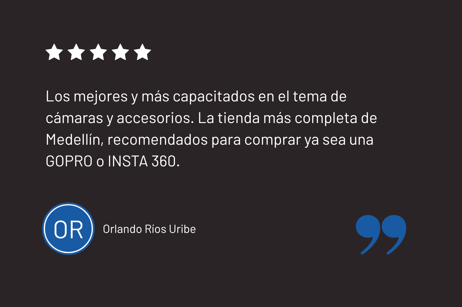 Google Customer Review on the website of 'The House Technology', specialists in action cameras and accessories for GoPro and Insta360.