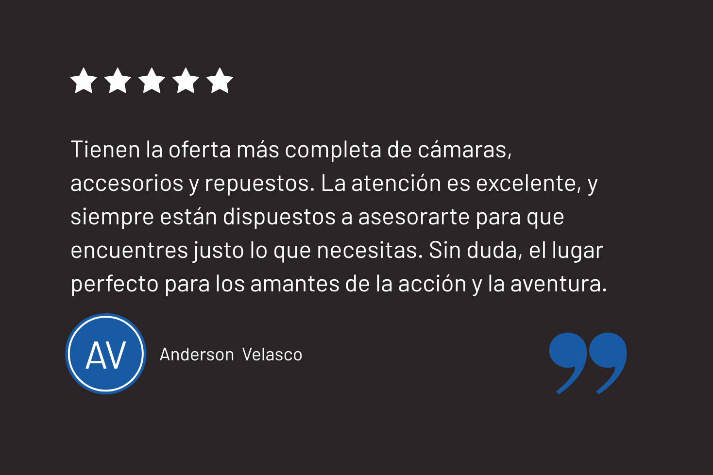 Google Customer Review on the website of 'The House Technology', specialists in action cameras and accessories for GoPro and Insta360.